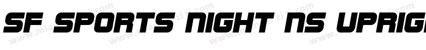 SF Sports Night NS Upright字体转换